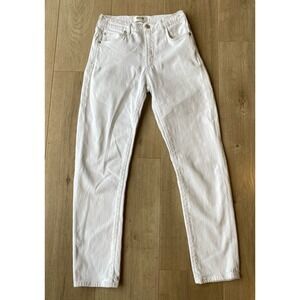 AGOLDE Toni Mid Rise Straight Jeans White Denim Size 26